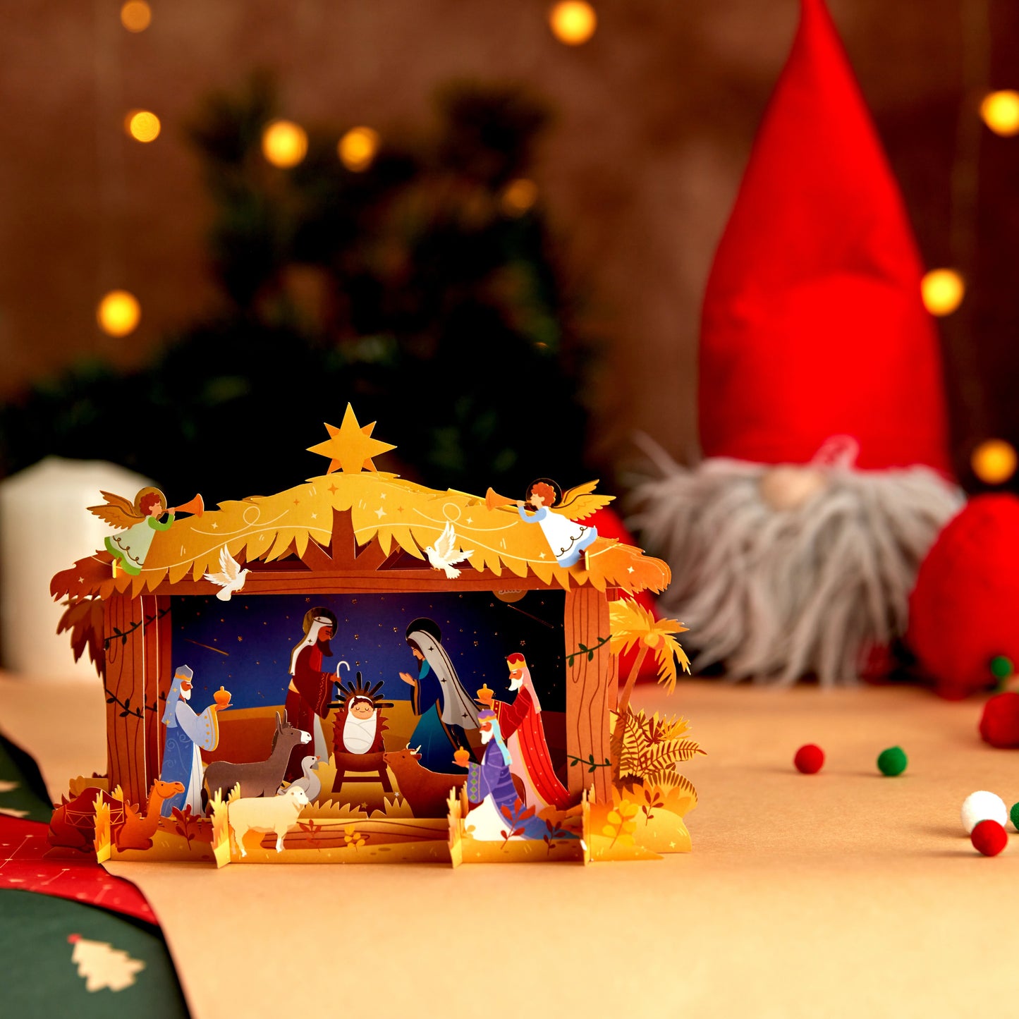 Nativity Scene Christmas Card
