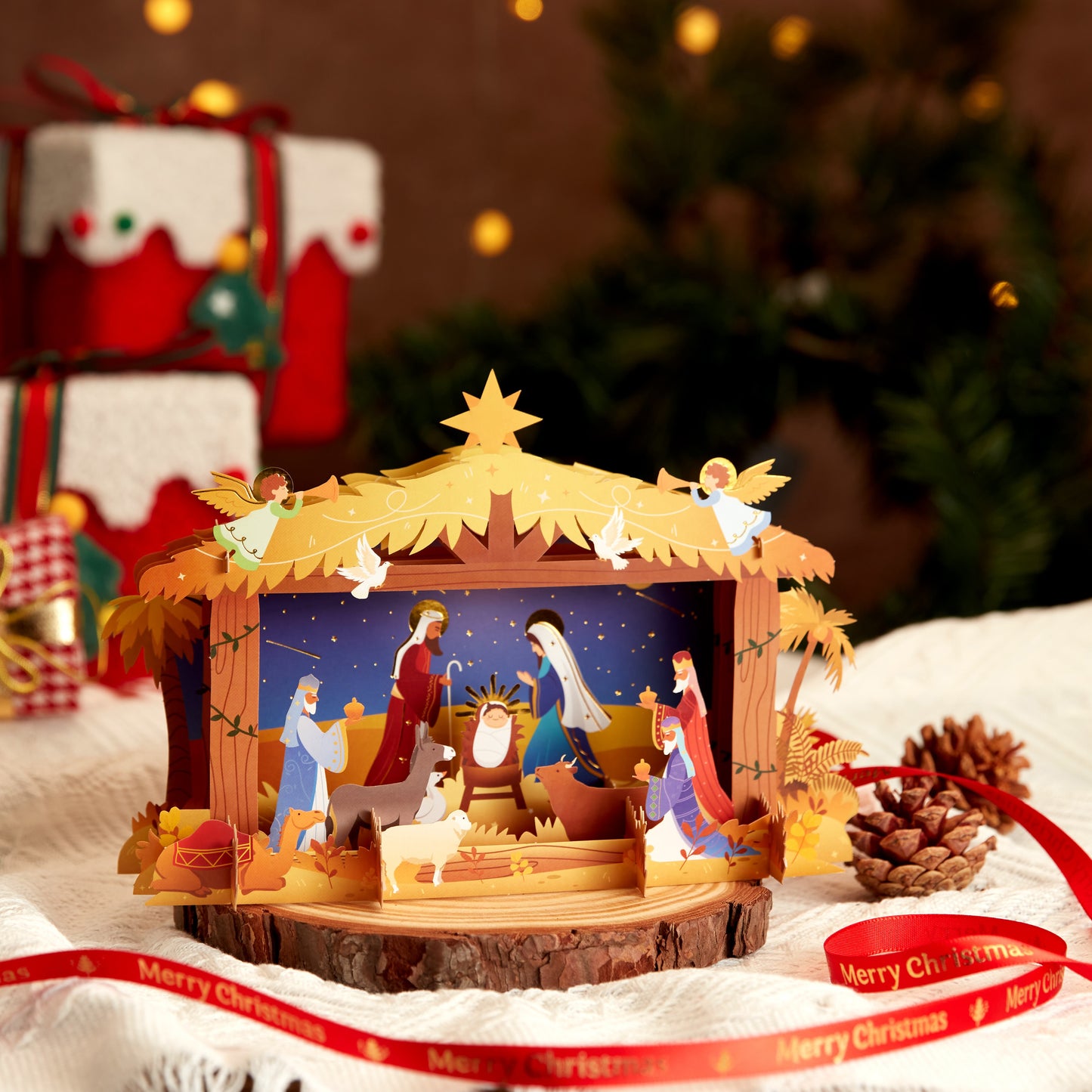 Nativity Scene Christmas Card