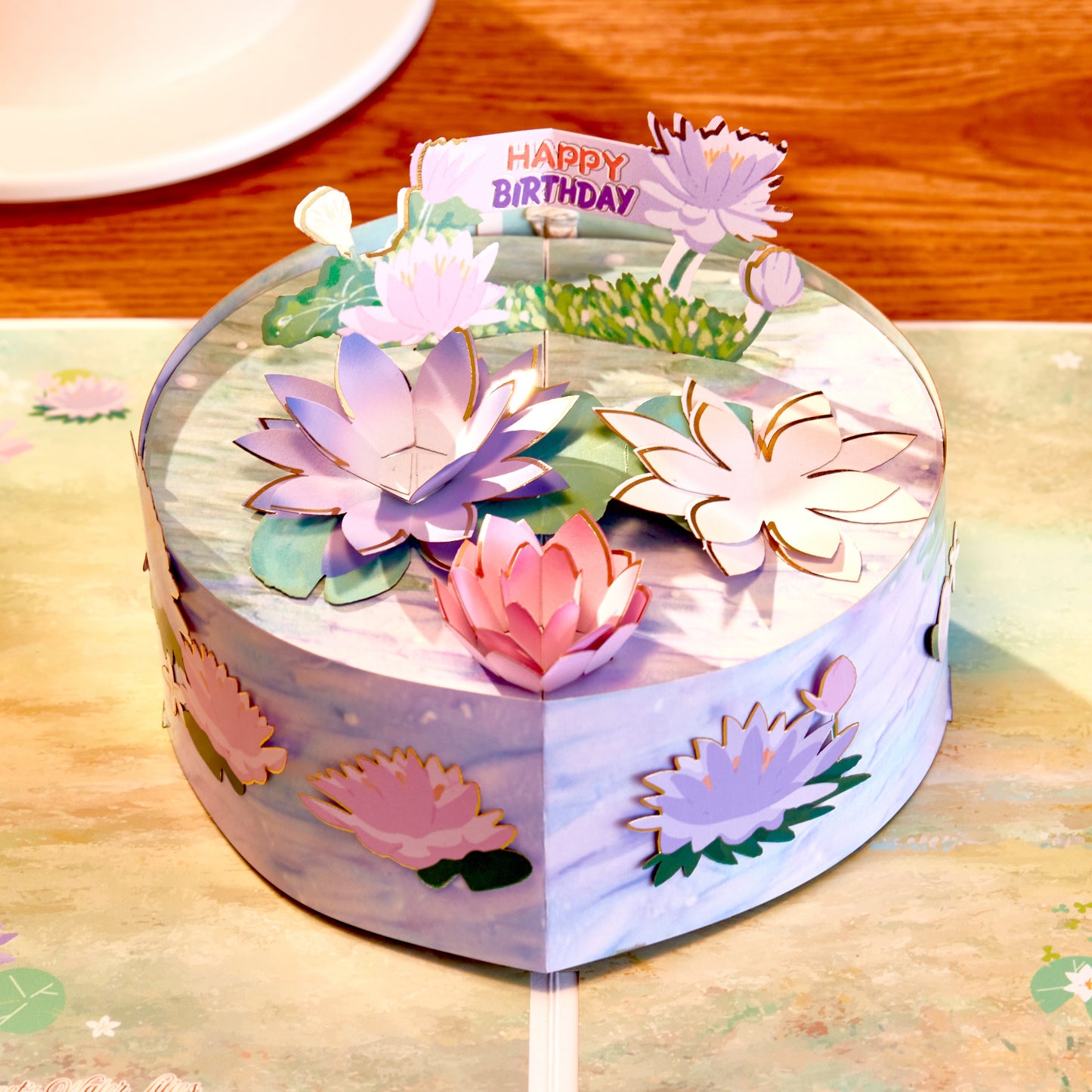 Monet Style Birthday Cake