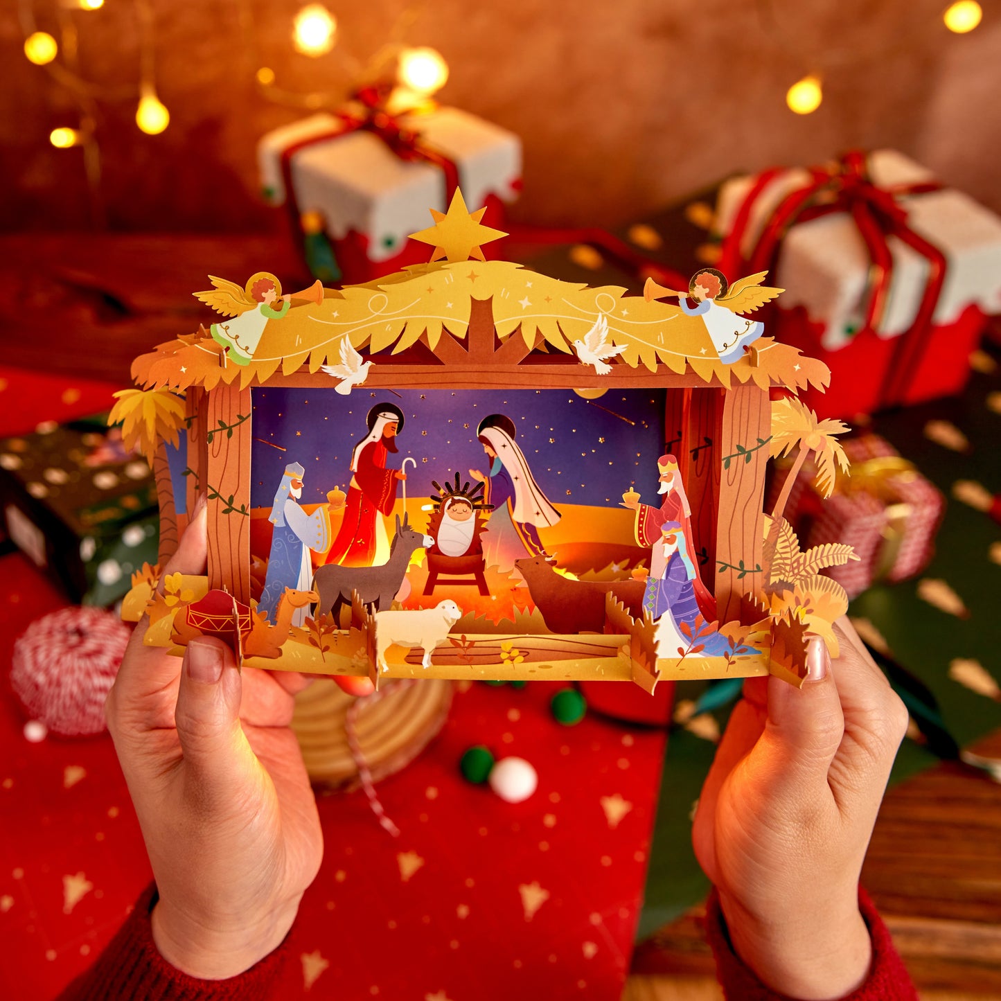 Nativity Scene Christmas Card