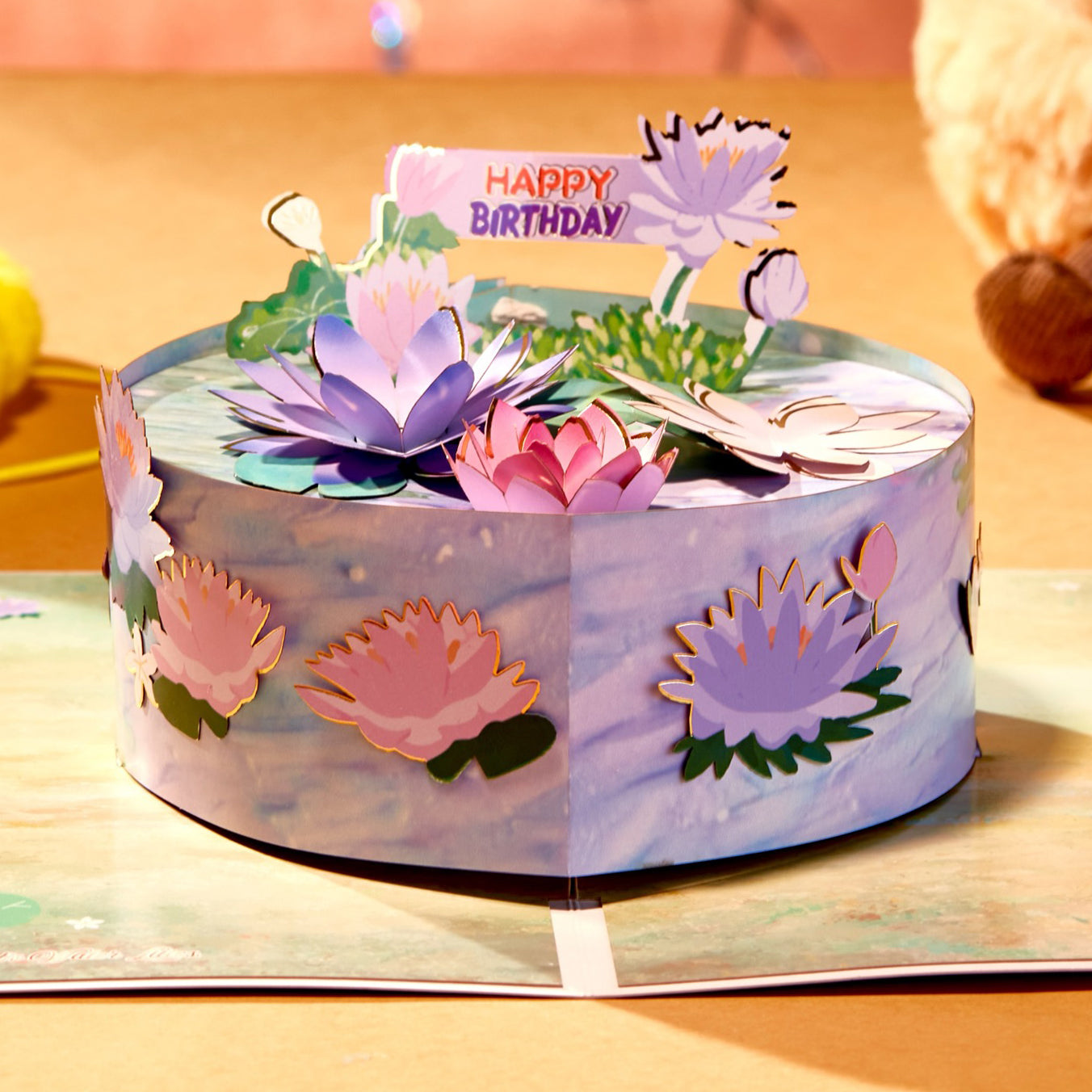 Monet Style Birthday Cake