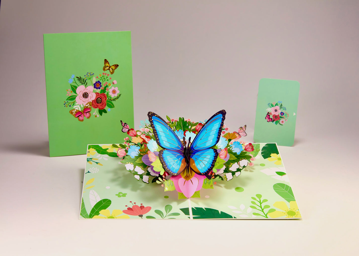 Sapphire Blue Butterfly Pop-Up Card