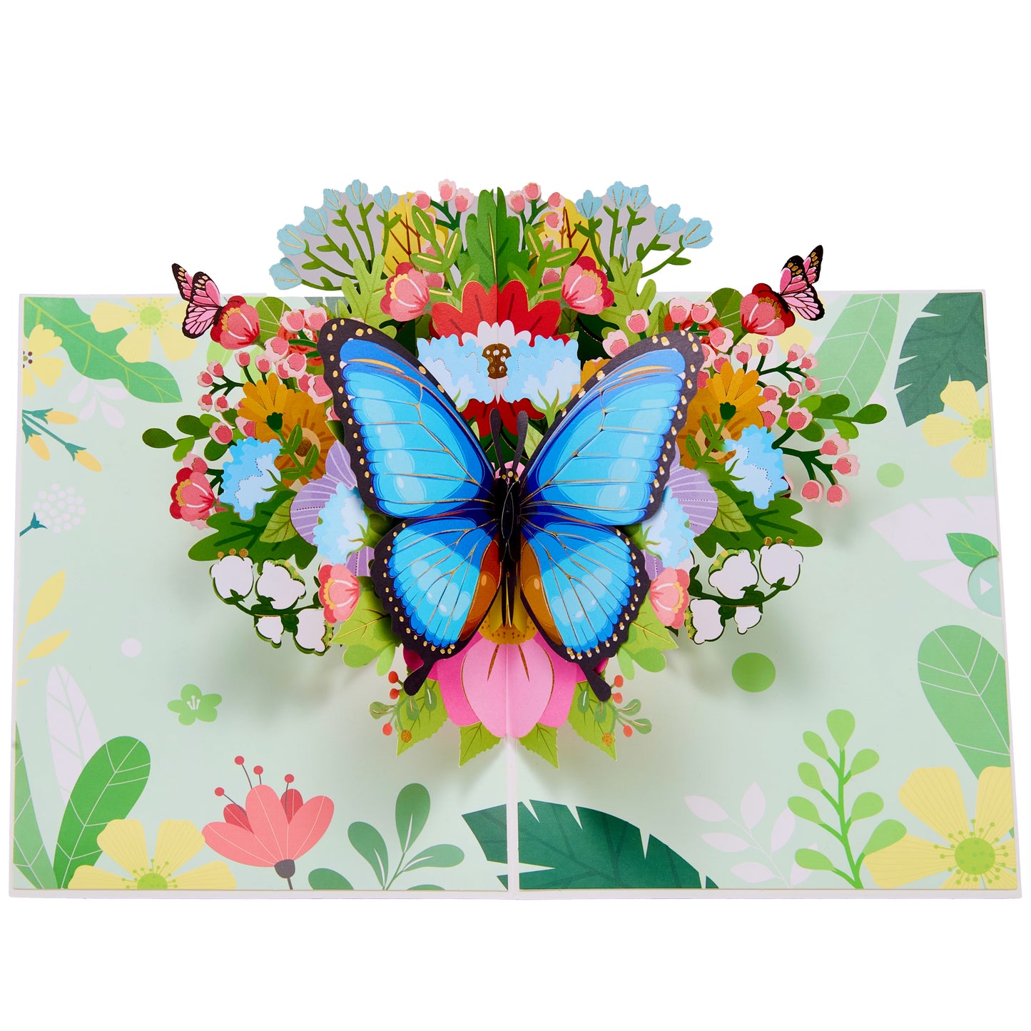 Sapphire Blue Butterfly Pop-Up Card