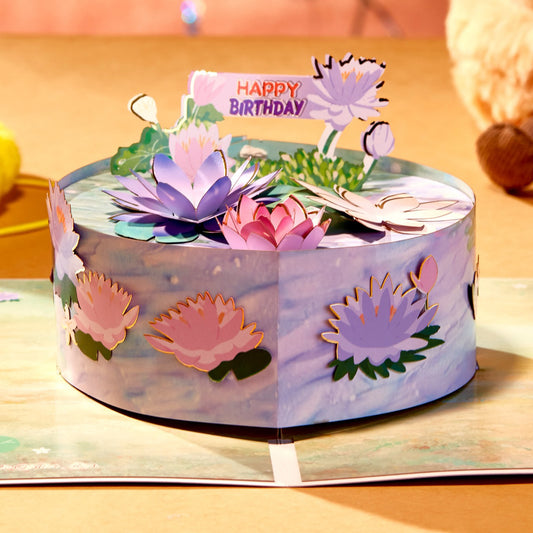 Monet Style Birthday Cake